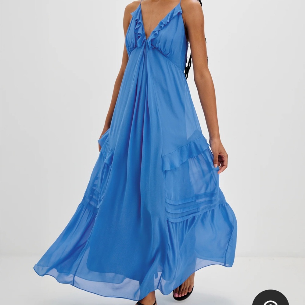 Rails French Blue “Boa” Maxi Dress